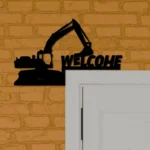 Occupations Trades Metal Sign Excavator 1