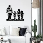 Occupations Trades Metal Sign Father Son Fire Hero 1