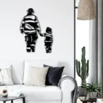 Occupations Trades Metal Sign Father Son Firefighter 1