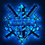 Occupations Trades Metal Sign Groomer Shop 1