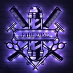 Occupations Trades Metal Sign Groomer Shop 1