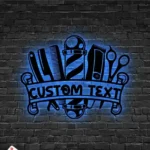 Occupations Trades Metal Sign Hair Stylist Shop 1