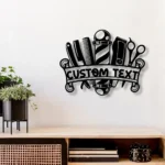 Occupations Trades Metal Sign Hair Stylist Shop 1