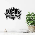 Occupations Trades Metal Sign Hair Stylist Shop 1
