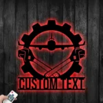 Occupations Trades Metal Sign Handcrafted Aircraft Mechanic 1