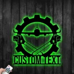 Occupations Trades Metal Sign Handcrafted Aircraft Mechanic 1