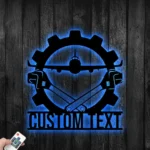 Occupations Trades Metal Sign Handcrafted Aircraft Mechanic 1