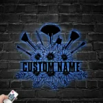 Occupations Trades Metal Sign Handcrafted Artist Makeup Tool 1