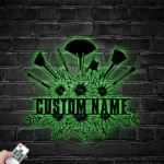 Occupations Trades Metal Sign Handcrafted Artist Makeup Tool 1