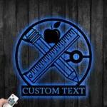 Occupations Trades Metal Sign Learning Implements 1