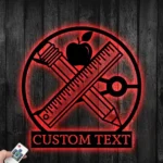 Occupations Trades Metal Sign Learning Implements 1