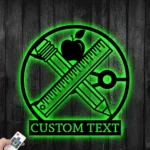 Occupations Trades Metal Sign Learning Implements 1