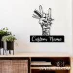 Occupations Trades Metal Sign Locks Hustler 1