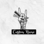 Occupations Trades Metal Sign Locks Hustler 1