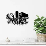 Occupations Trades Metal Sign Mane Salon 1