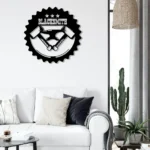 Occupations Trades Metal Sign Personalized Anvil Hammer Name 1