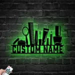 Occupations Trades Metal Sign Personalized Beauty Cosmetics Name 1