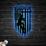 Occupations Trades Metal Sign Personalized Electrical Worker Player Name 1