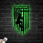 Occupations Trades Metal Sign Personalized Electrical Worker Player Name 1