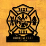 Occupations Trades Metal Sign Personalized Firefighter Name 1