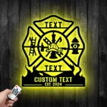 Occupations Trades Metal Sign Personalized Firefighter Name 1