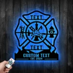 Occupations Trades Metal Sign Personalized Firefighter Name 1