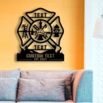 Occupations Trades Metal Sign Personalized Firefighter Name 1
