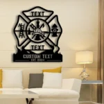 Occupations Trades Metal Sign Personalized Firefighter Name 1
