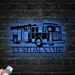 Occupations Trades Metal Sign Personalized Fireman Name 1