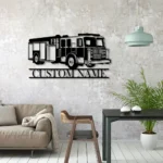 Occupations Trades Metal Sign Personalized Fireman Name 1