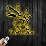 Occupations Trades Metal Sign Personalized Hair Salon Name 1