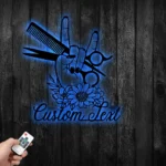 Occupations Trades Metal Sign Personalized Hair Salon Name 1