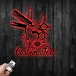 Occupations Trades Metal Sign Personalized Hair Salon Name 1