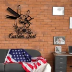 Occupations Trades Metal Sign Personalized Hair Salon Name 1