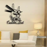 Occupations Trades Metal Sign Personalized Hair Salon Name 1