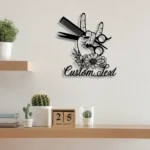 Occupations Trades Metal Sign Personalized Hair Salon Name 1