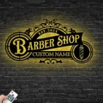 Occupations Trades Metal Sign Personalized Haircut Salon Name 1
