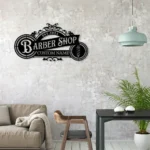 Occupations Trades Metal Sign Personalized Haircut Salon Name 1