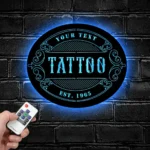 Occupations Trades Metal Sign Personalized Tattoo Salon Name 1