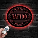 Occupations Trades Metal Sign Personalized Tattoo Salon Name 1
