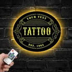 Occupations Trades Metal Sign Personalized Tattoo Salon Name 1