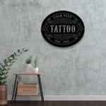 Occupations Trades Metal Sign Personalized Tattoo Salon Name 1