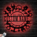 Occupations Trades Metal Sign Personalized Workshop Name 1