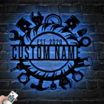 Occupations Trades Metal Sign Personalized Workshop Name 1