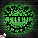 Occupations Trades Metal Sign Personalized Workshop Name 1