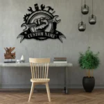 Occupations Trades Metal Sign Repair Workshop With Hands And Tools 1