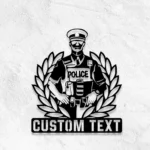 Occupations Trades Metal Sign Stylish Police 1
