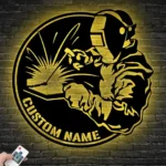 Occupations Trades Metal Sign Torch Welder Name 1