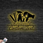 Occupations Trades Metal Sign Tresses Salon 1