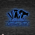 Occupations Trades Metal Sign Tresses Salon 1